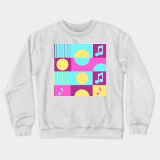 color pop music Crewneck Sweatshirt